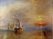 J.M.W. Turner The  Fighting Temeraire Tugged to het last berth to be Broken Up (mk09) Sweden oil painting artist